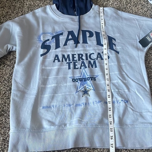 Men's NFL X Staple Gray Dallas Cowboys Oversized Gridiron Vintage-Like Wash Pull - Picture 7 of 8